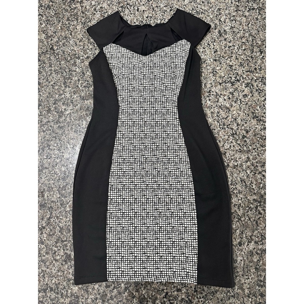 En Focus Studio Women's dress Black & White Sleeveless Size 6‎